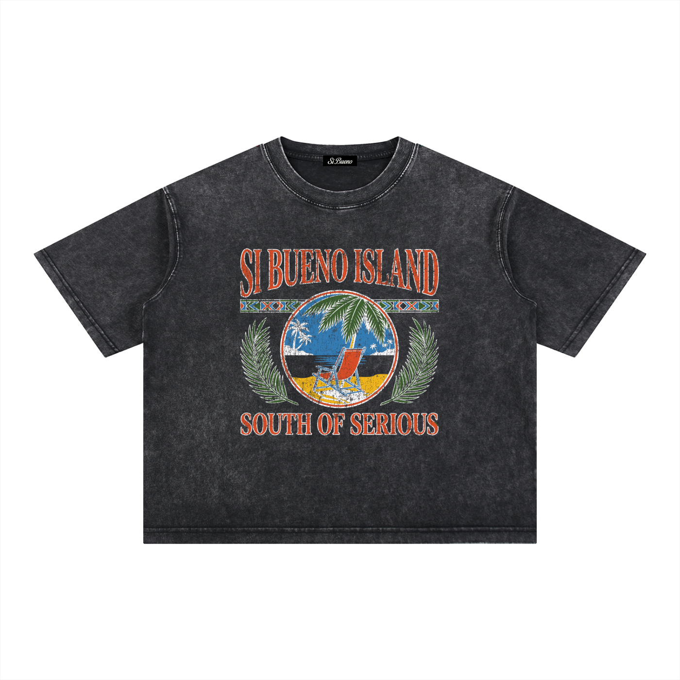 Si Bueno Island Baja Boxy Washed Tee