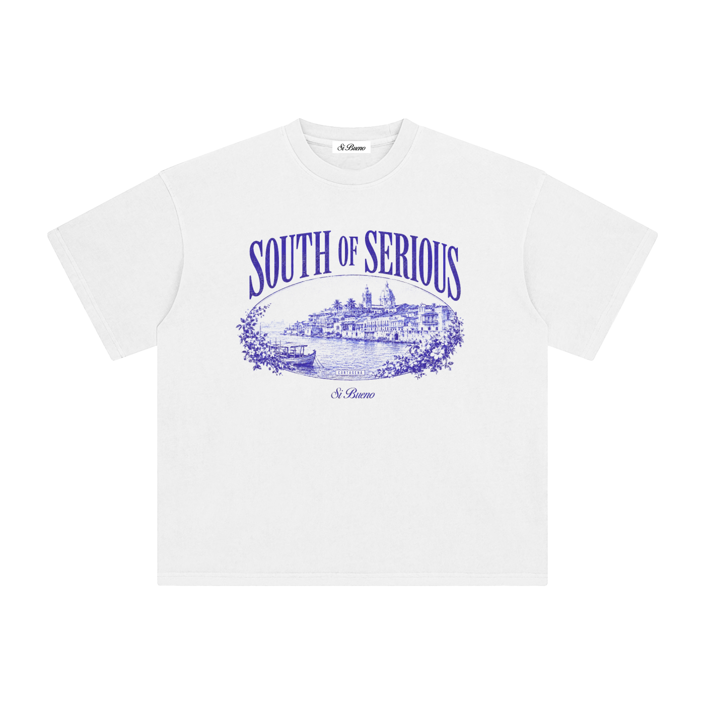 South of Serious Vintage Oval Baja Washed Tee