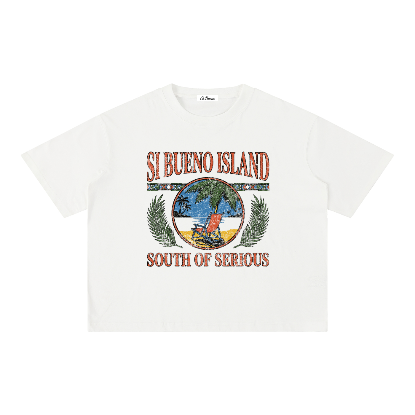 Si Bueno Island Baja Boxy Washed Tee