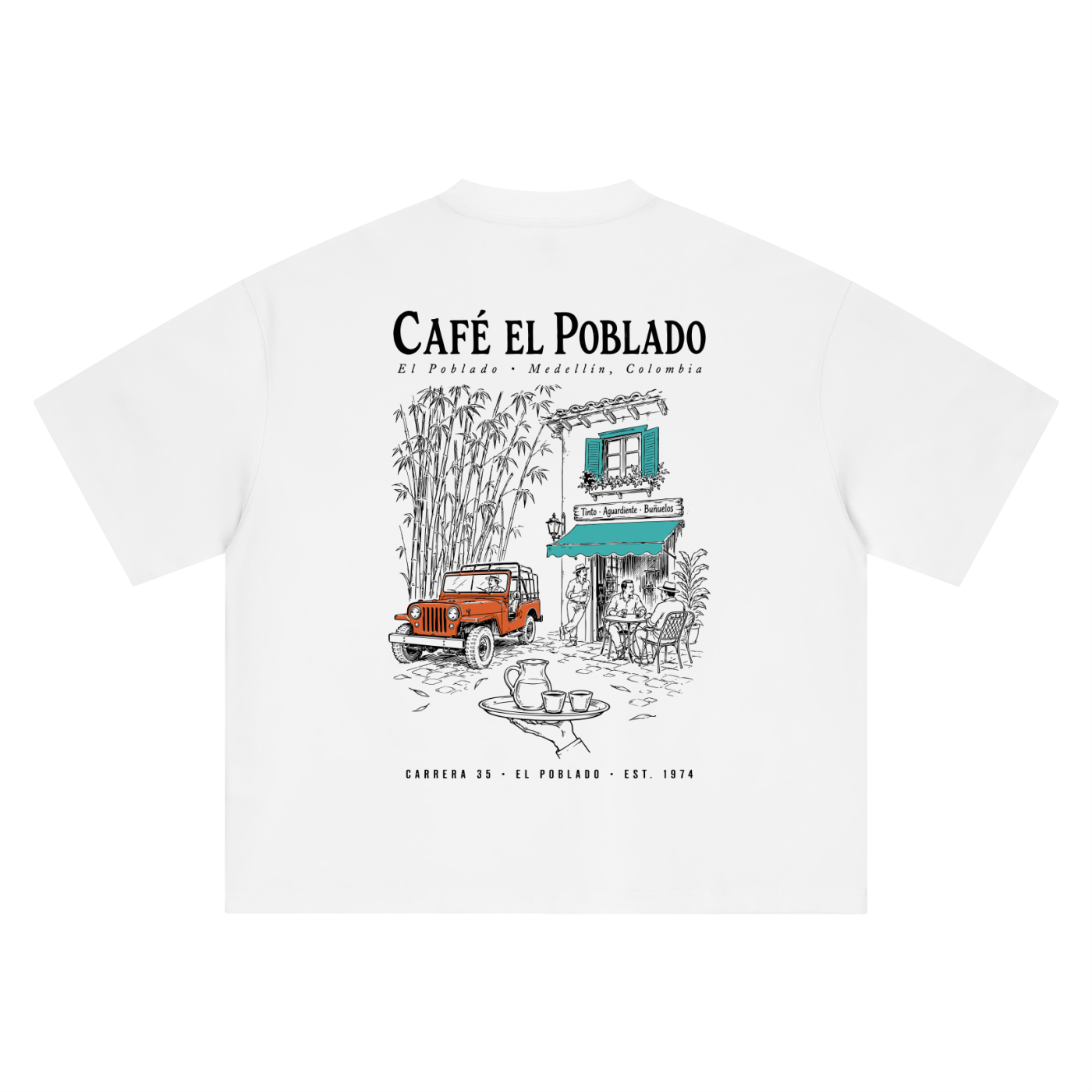 Cafe El Poblado Heavy Lujo Tee