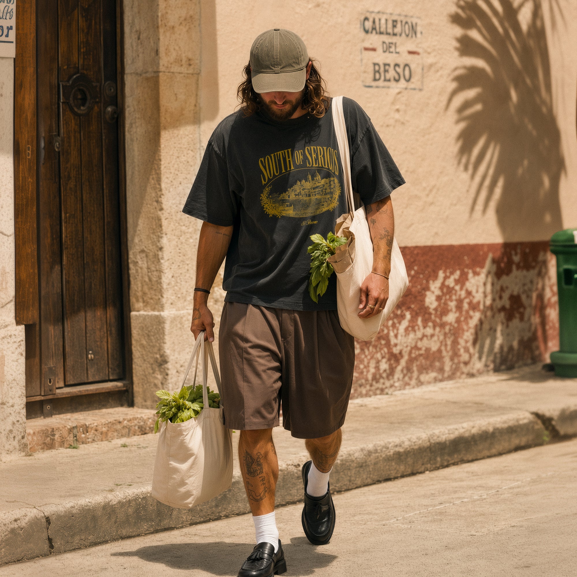 South of Serious Vintage Oval Baja Washed Tee